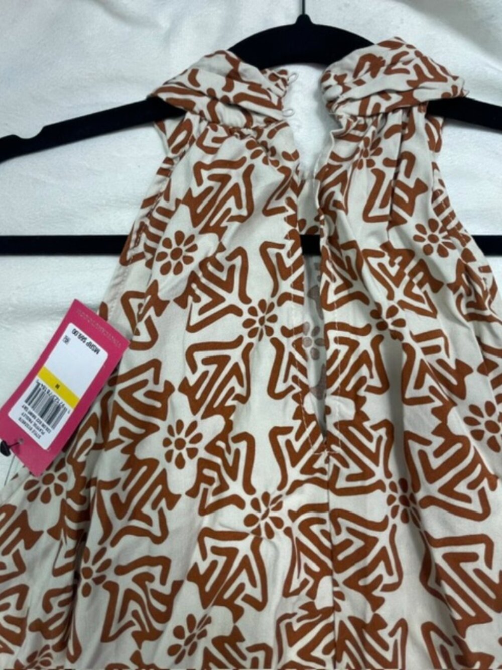 Vince Camuto Women's Asymmetrical High-Low Halter-Neck Maxi Dress, Brown, Size M - Picture 6 of 9